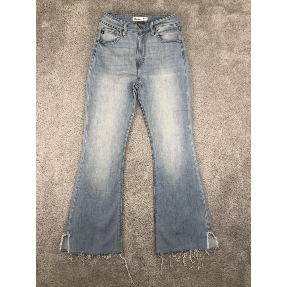 Kancan Jeans Womens 27x28.5 Flare Estillo Maurices Blue